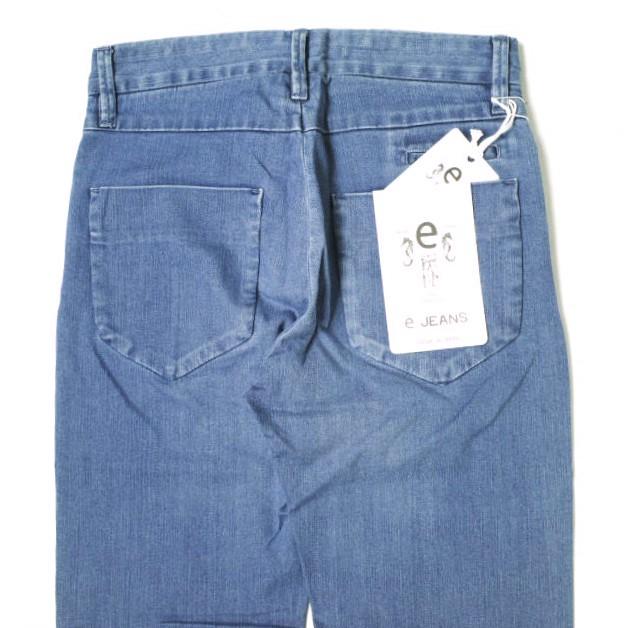 新品 e JEANS イージーンズ 日本製 TAPERED 岡山児島 ストレッチスリムテーパードデニムパンツ eL806-001 3 NAVY 定価28,600円 g17384 |  | 06