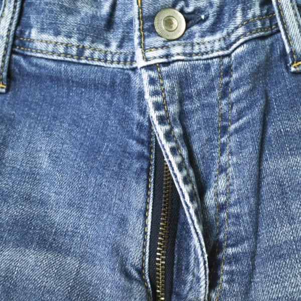 新品 e JEANS イージーンズ 日本製 SLIM 岡山児島 ダメージ＆リペアパッチ ストレッチスリムデニムパンツ 171200901 3 定価38,500円 g17392 |  | 04