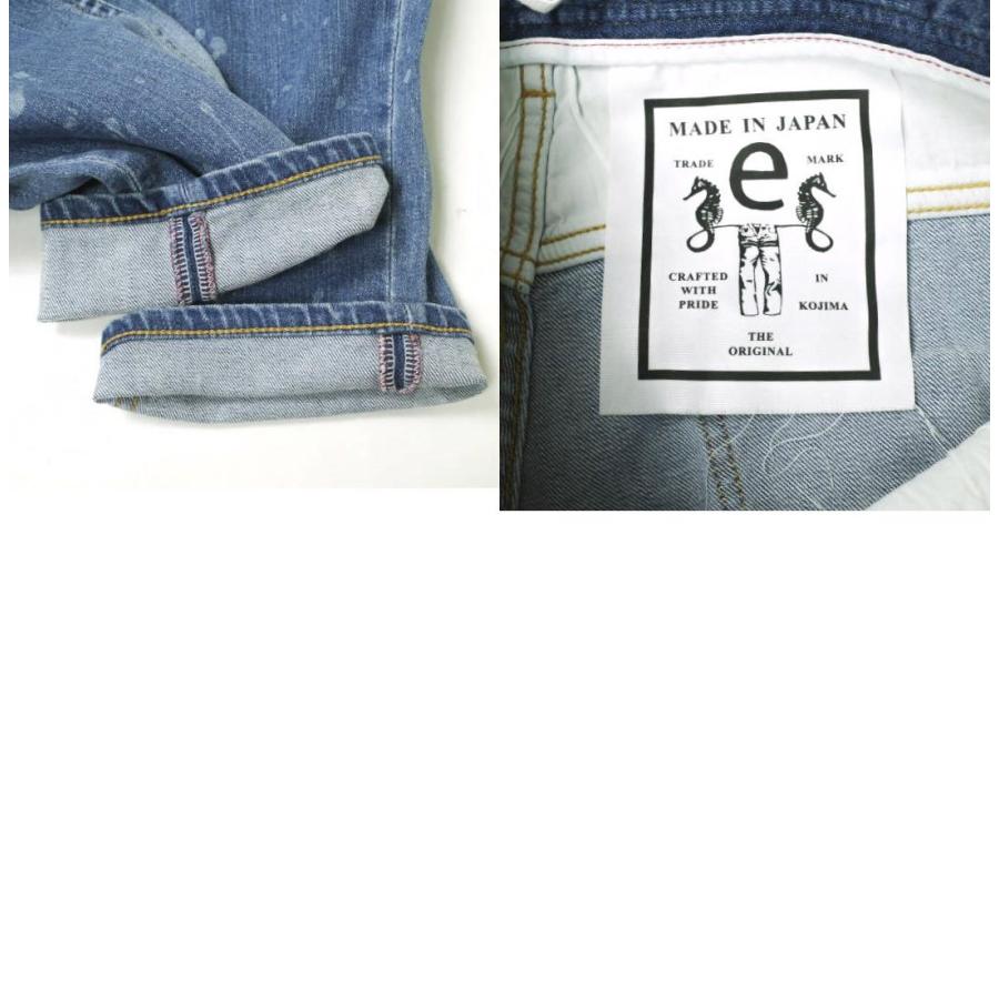 新品 e JEANS イージーンズ 日本製 SLIM 岡山児島 ダメージ＆リペアパッチ ストレッチスリムデニムパンツ 171200901 0 定価38,500円 g17393 |  | 09