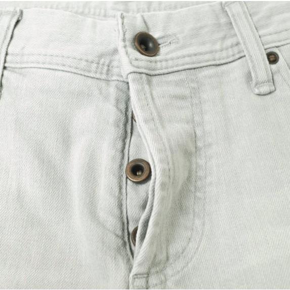 新品 e JEANS イージーンズ SEA HORSE SLIM 岡山児島 ダメージ加工 スキニーデニムパンツ e-801 4 Aqua Gray スリム 定価35,200円 g17404 |  | 04