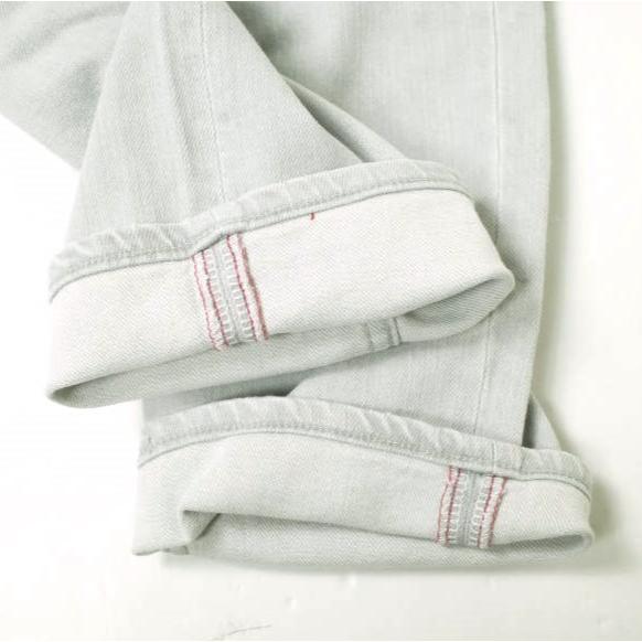 新品 e JEANS イージーンズ SEA HORSE SLIM 岡山児島 ダメージ加工 スキニーデニムパンツ e-801 4 Aqua Gray スリム 定価35,200円 g17404 |  | 07