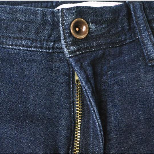 新品 e JEANS イージーンズ 日本製 岡山児島 ジョグデニムパンツ e-L803N 3(26) A.INDIGO ジップフライ スキニー 定価26,400円 g17408 |  | 03