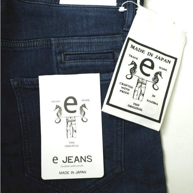 新品 e JEANS イージーンズ 日本製 岡山児島 ジョグデニムパンツ e-L803N 3(26) A.INDIGO ジップフライ スキニー 定価26,400円 g17409 |  | 02