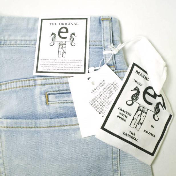 新品 e JEANS イージーンズ SEA HORSE BOY'S TAPERED 岡山児島 ストレッチテーパードデニムパンツ e-L805 25inch sky blue 定価26,400円 |  | 02