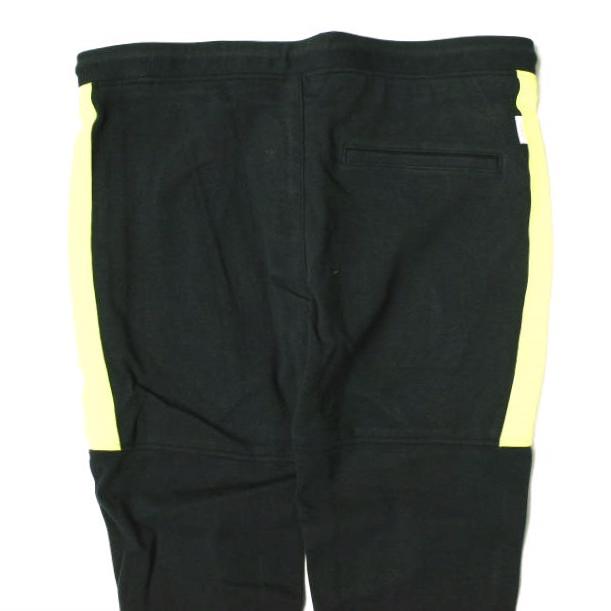 新品 e JEANS イージーンズ SUPER SLIM PANTS 岡山児島 サイドラインスーパースリムパンツ e820-001 4 BLACK/LIME スウェット 定価20,900円 |  | 05