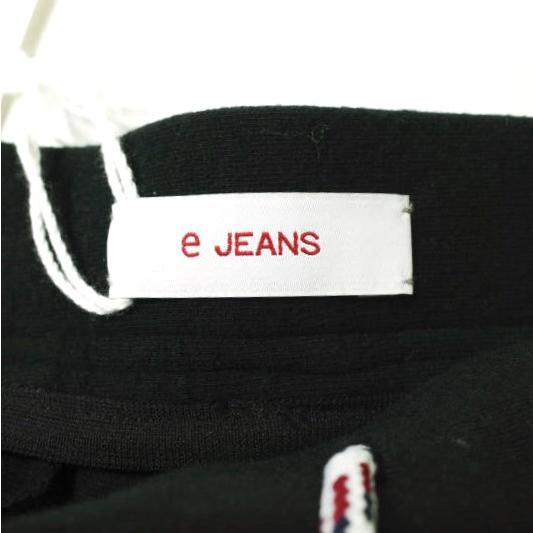 新品 e JEANS イージーンズ SUPER SLIM PANTS 岡山児島 サイドラインスーパースリムパンツ e820-001 4 BLACK/LIME スウェット 定価20,900円 |  | 07