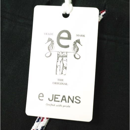 新品 e JEANS イージーンズ SUPER SLIM PANTS 岡山児島 サイドラインスーパースリムパンツ e820-001 2 BLACK/LIME スウェット 定価20,900円 |  | 02