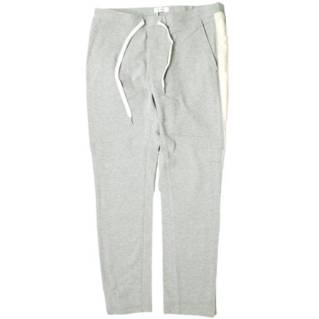 新品 e JEANS イージーンズ TAPERED EASY PANTS 岡山児島 サイドラインスウェットパンツ e821-001 2 Light Gray 定価20,900円 g17443 | 