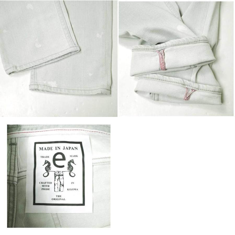 新品 e JEANS イージーンズ SLIM 岡山児島 ダメージ＆リペアパッチ加工 スキニーデニムパンツ 171201001 1 Gray 定価38,500円 g17446 |  | 09