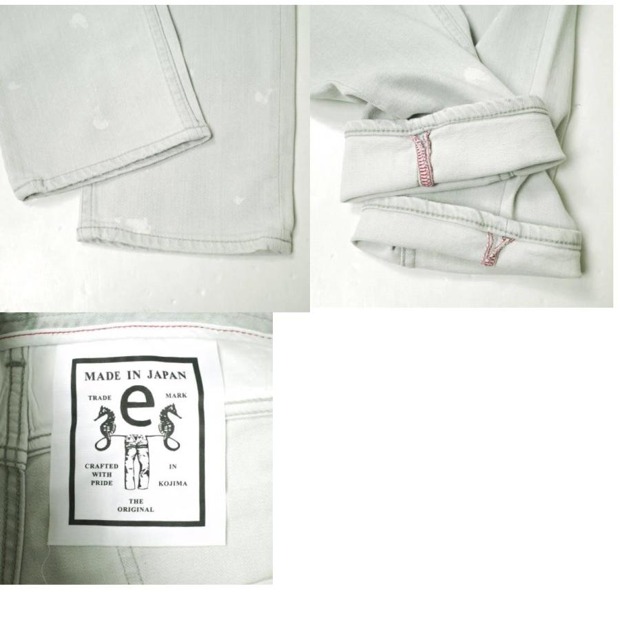 新品 e JEANS イージーンズ SLIM 岡山児島 ダメージ＆リペアパッチ加工 スキニーデニムパンツ 171201001 1 Gray 定価38,500円 g17449 |  | 09