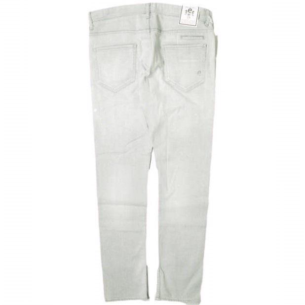 新品 e JEANS イージーンズ SEA HORSE SLIM 岡山児島 ダメージ＆ペイント加工スキニーデニムパンツ e-801 4 Aqua Gray 定価35,200円 g17453 |  | 01