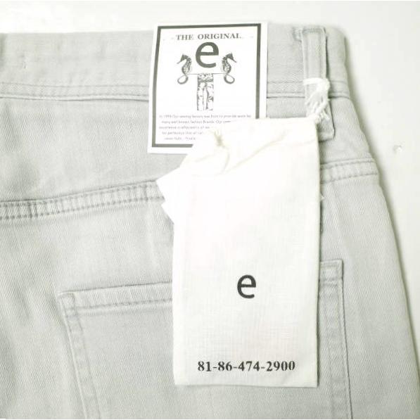 新品 e JEANS イージーンズ SEA HORSE SLIM 岡山児島 ダメージ＆ペイント加工スキニーデニムパンツ e-801 4 Aqua Gray 定価35,200円 g17453 |  | 02