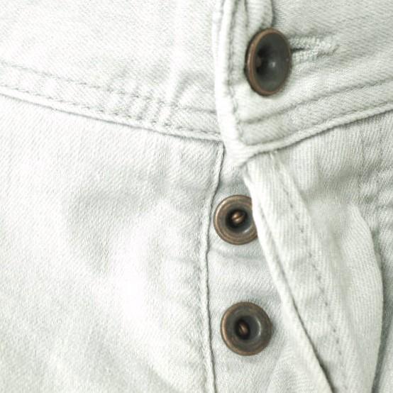 新品 e JEANS イージーンズ SEA HORSE SLIM 岡山児島 ダメージ＆ペイント加工スキニーデニムパンツ e-801 4 Aqua Gray 定価35,200円 g17453 |  | 05