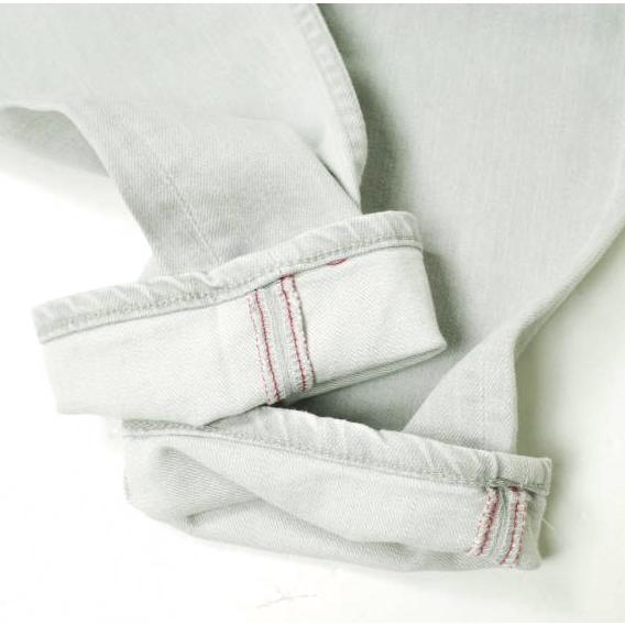 新品 e JEANS イージーンズ SEA HORSE SLIM 岡山児島 ダメージ＆ペイント加工スキニーデニムパンツ e-801 4 Aqua Gray 定価35,200円 g17453 |  | 08