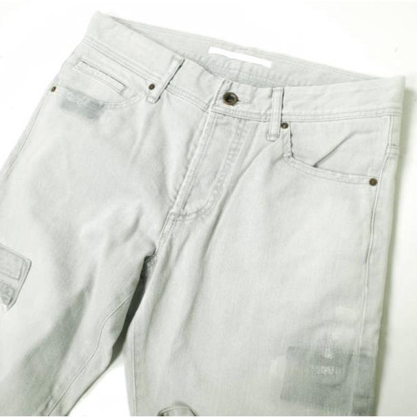 新品 e JEANS イージーンズ STRAIGHT 岡山児島 ダメージ＆リペア加工 ストレートデニムパンツ e-805-068 3 majolica gray 定価38,500円 |  | 04