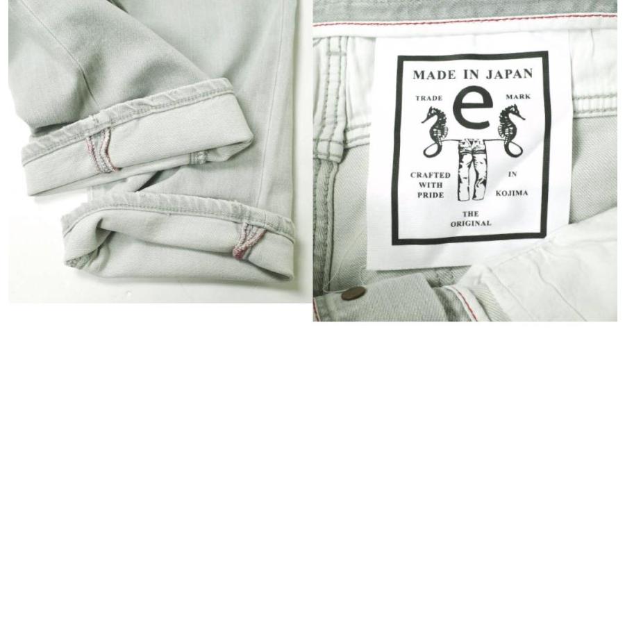 新品 e JEANS イージーンズ STRAIGHT 岡山児島 ダメージ＆リペア加工 ストレートデニムパンツ e-805-068 3 majolica gray 定価38,500円 |  | 09