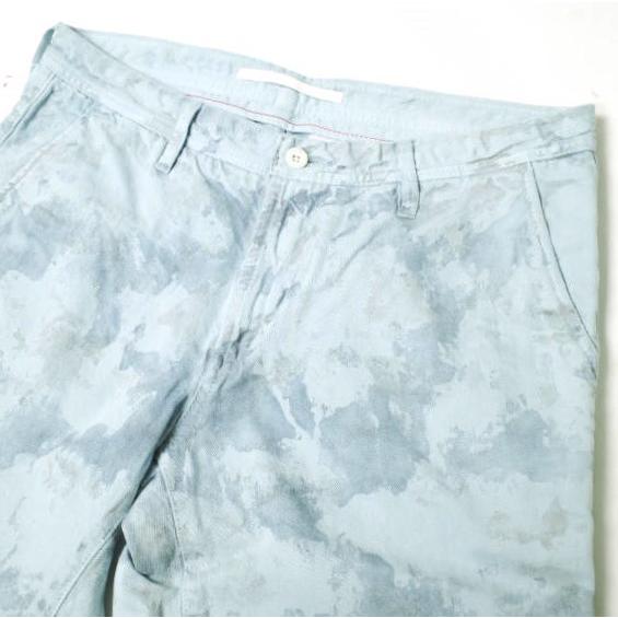 新品 e JEANS イージーンズ SHORT HEAD 岡山児島 カモフラージュ 綿麻 デニムショーツ e-HP802 2 Blue Camo ジーンズ 定価28,600円 g17469 |  | 03