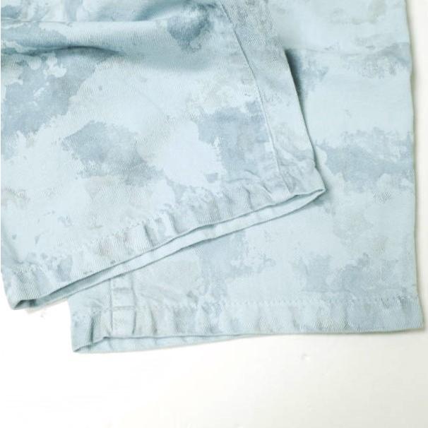 新品 e JEANS イージーンズ SHORT HEAD 岡山児島 カモフラージュ 綿麻 デニムショーツ e-HP802 2 Blue Camo ジーンズ 定価28,600円 g17470 |  | 05