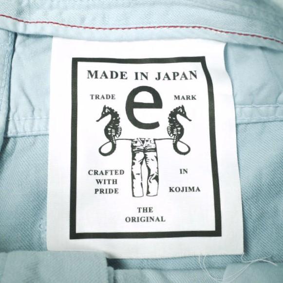 新品 e JEANS イージーンズ SHORT HEAD 岡山児島 カモフラージュ 綿麻 デニムショーツ e-HP802 4 Blue Camo ジーンズ 定価28,600円 g17471 |  | 06