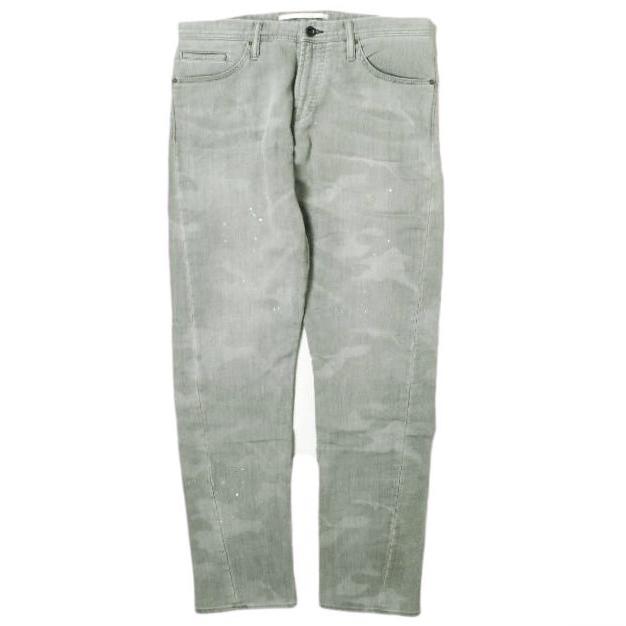 新品 e JEANS イージーンズ LONGSNOUT TWIST 岡山児島 ペイントカモフラージュジョグデニムパンツ e-802 2 Smoky Gray 定価35,200円 g17497 | 
