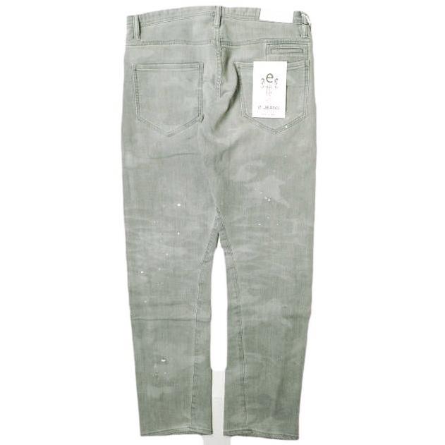 新品 e JEANS イージーンズ LONGSNOUT TWIST 岡山児島 ペイントカモフラージュジョグデニムパンツ e-802 2 Smoky Gray 定価35,200円 g17497 |  | 01