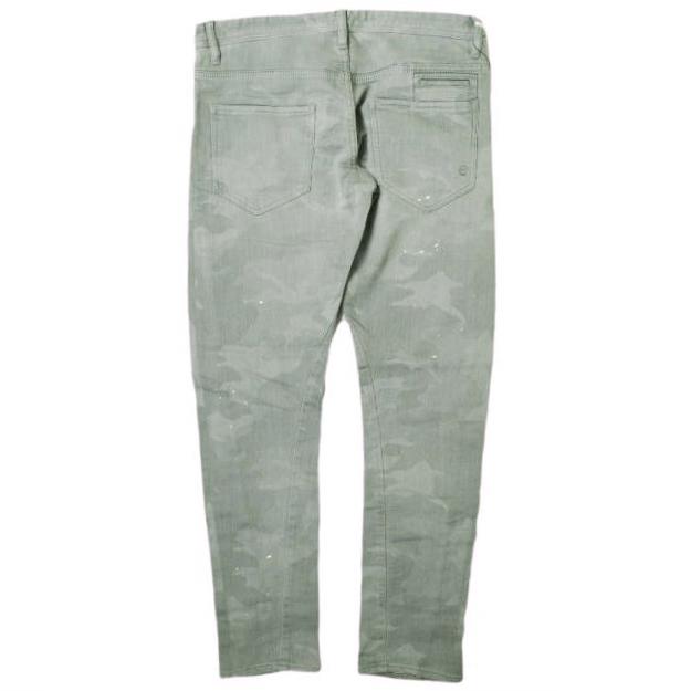 新品 e JEANS イージーンズ 日本製 岡山児島 ペイントカモフラージュジョグデニムパンツ e-802G 2 GRAY TWIST 迷彩 定価35,200円 g17505 |  | 01