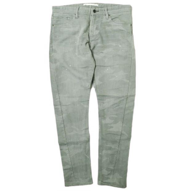 新品 e JEANS イージーンズ 日本製 岡山児島 ペイントカモフラージュジョグデニムパンツ e-802G 0 GRAY TWIST 迷彩 定価35,200円 g17507 | 