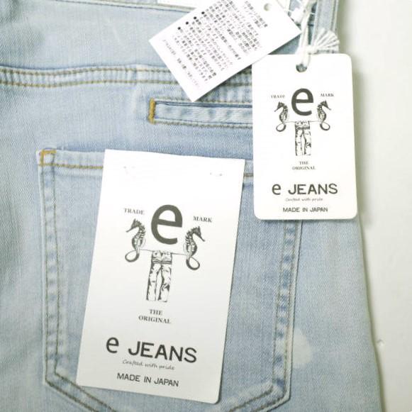 新品 e JEANS イージーンズ TAPERED 岡山児島 ストレッチスリムテーパードデニムパンツ e-L805-036 26inch sky blue 定価26,400円 g17510 |  | 02