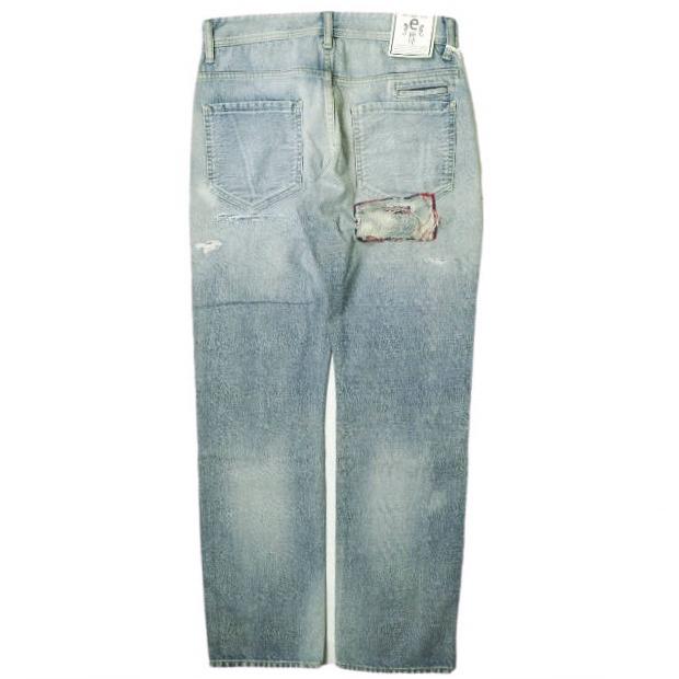 新品 e JEANS イージーンズ 岡山児島 チェックリペアパッチ スリムセルビッチデニムパンツ e-805SV 1 D.INDIGO ジーンズ 定価41,800円 |  | 01