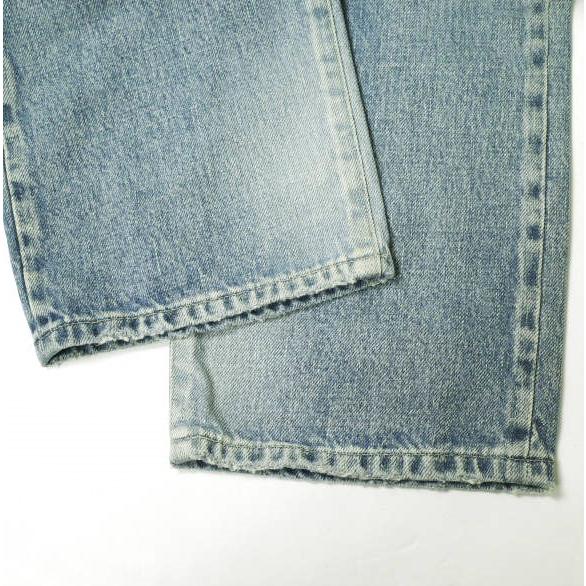 新品 e JEANS イージーンズ 岡山児島 チェックリペアパッチ スリム