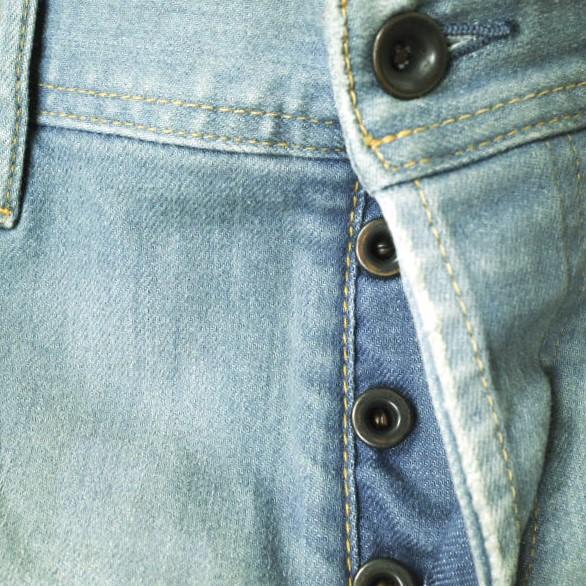 新品 e JEANS イージーンズ 岡山児島 ダメージ＆汚れ加工 ストレッチスリムデニムパンツ e-801 3 B.INDIGO ジーンズ 定価33,000円 g17545 |  | 03