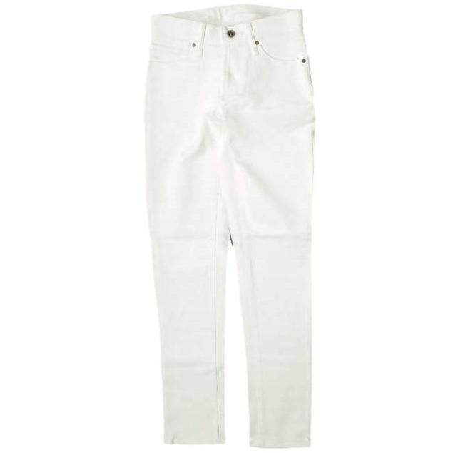 e JEANS イージーンズ 日本製 岡山児島 ストレッチテーパードホワイトデニムパンツ e-L805 22inch(00) WHITE ジップフライ ジーンズ g17560 | 