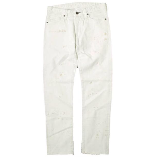 新品 e JEANS イージーンズ 岡山児島 ペイント加工 ストレッチスキニーデニムパンツ e-804G 2 White ジップフライ ジーンズ g17567 | 