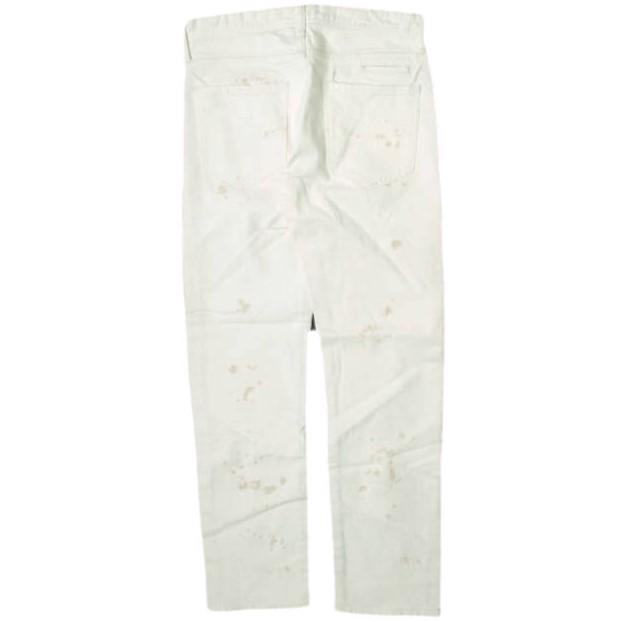 新品 e JEANS イージーンズ 岡山児島 ペイント加工 ストレッチスキニーデニムパンツ e-804G 2 White ジップフライ ジーンズ g17567 |  | 01