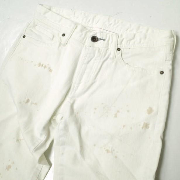 新品 e JEANS イージーンズ 岡山児島 ペイント加工 ストレッチスキニーデニムパンツ e-804G 2 White ジップフライ ジーンズ g17567 |  | 02