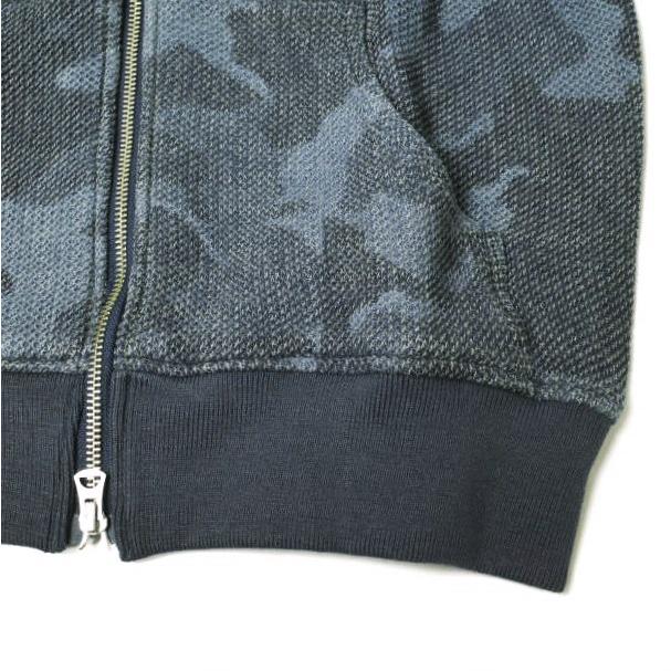新品 e JEANS イージーンズ HONEYCOMB ZIP HOODIE 岡山児島 ハニカム ジップパーカー e903-001 S Indigo Camouflage 定価41,800円 g17580 |  | 05