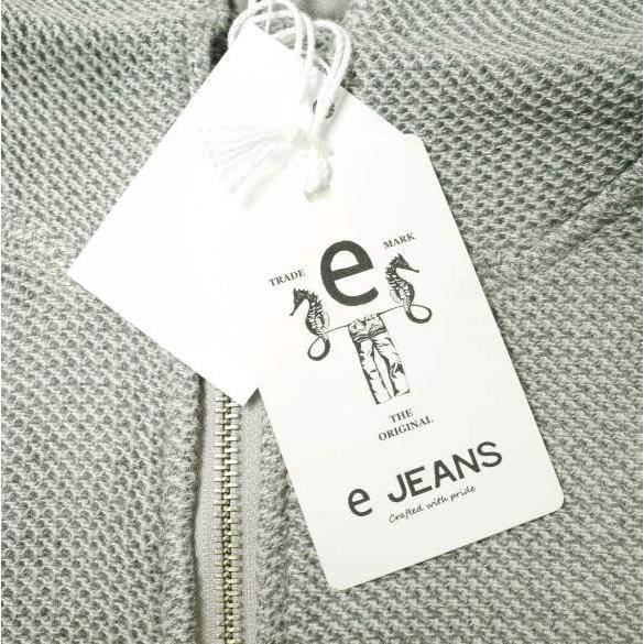 新品 e JEANS イージーンズ 日本製 HONEYCOMB ZIP HOODIE 岡山児島 ハニカムコットン ジップパーカー e903-003 S Gray 定価41,800円 g17620 |  | 02