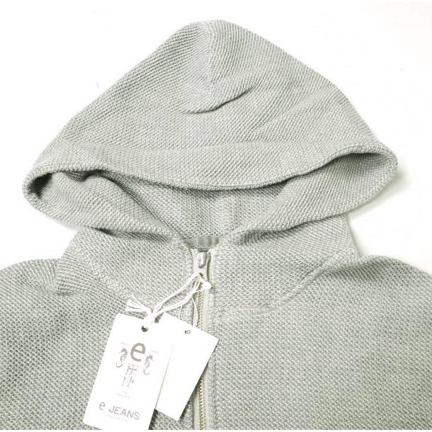 新品 e JEANS イージーンズ 日本製 HONEYCOMB ZIP HOODIE 岡山児島 ハニカムコットン ジップパーカー e903-003 S Gray 定価41,800円 g17624 |  | 04