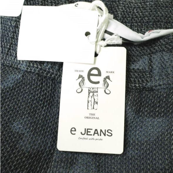 新品 e JEANS イージーンズ HONEYCOMB EASY PANTS 岡山児島 ハニカムコットン イージーパンツ e809-001 1 Indigo Camouflage 定価31,900円 |  | 02
