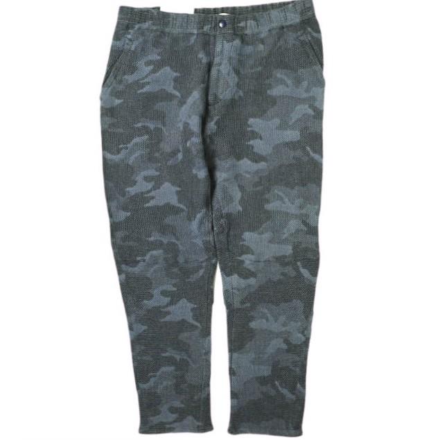 新品 e JEANS イージーンズ HONEYCOMB EASY PANTS 岡山児島 ハニカムコットン イージーパンツ e809-001 0 Indigo Camouflage 定価31,900円 | 