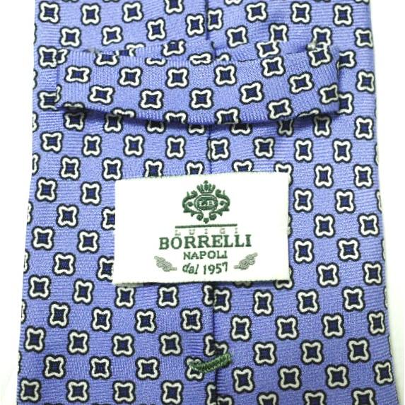 Luigi Borrelli ルイジ・ボレッリ イタリア製 小紋柄シルクプリントネクタイ 24-44-2140-160 ブルー g17758 |  | 05