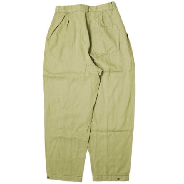 6 ROKU BEAUTY＆YOUTH ロク ビューティーアンドユース RAYON COTTON TUCK PANTS レーヨンコットンタックパンツ 8614-202-0362 36 カーキ |  | 01