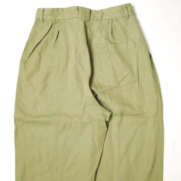 6 ROKU BEAUTY＆YOUTH ロク ビューティーアンドユース RAYON COTTON TUCK PANTS レーヨンコットンタックパンツ 8614-202-0362 36 カーキ |  | 06