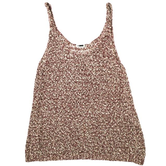 H BEAUTY＆YOUTH エイチ ビューティーアンドユース COLOR COIL KNIT TANKTOP カラーコイルニットタンクトップ 1618-105-0380 RED g17775 |  | 01