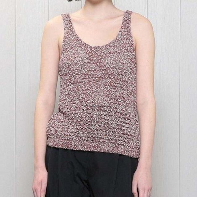 H BEAUTY＆YOUTH エイチ ビューティーアンドユース COLOR COIL KNIT TANKTOP カラーコイルニットタンクトップ 1618-105-0380 RED g17775 |  | 02
