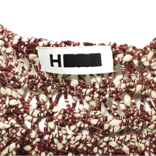 H BEAUTY＆YOUTH エイチ ビューティーアンドユース COLOR COIL KNIT TANKTOP カラーコイルニットタンクトップ 1618-105-0380 RED g17775 |  | 03