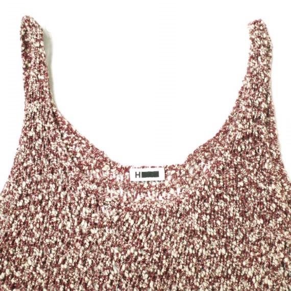 H BEAUTY＆YOUTH エイチ ビューティーアンドユース COLOR COIL KNIT TANKTOP カラーコイルニットタンクトップ 1618-105-0380 RED g17775 |  | 04