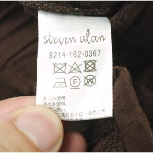 Steven Alan スティーブンアラン TUCK MAHARAJA PANTS タックマハラジャパンツ 8214-162-0367 M BROWN イージー ボトムス g17777 |  | 08