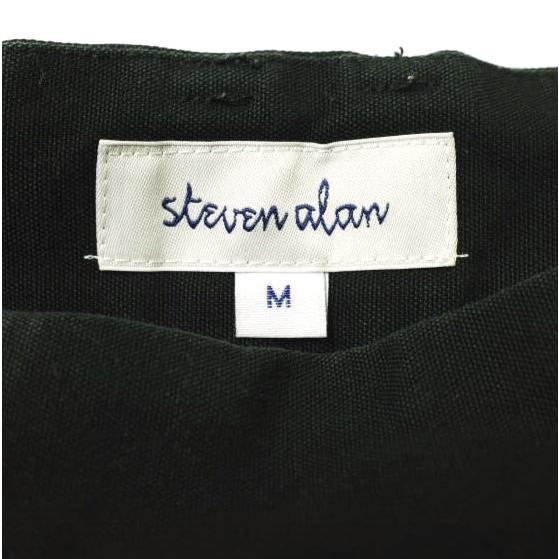 Steven Alan スティーブンアラン COTTON CANVAS PEG TOP TROUSERS コットンキャンバスペグトップトラウザーズ M BLACK パンツ g17778 |  | 03