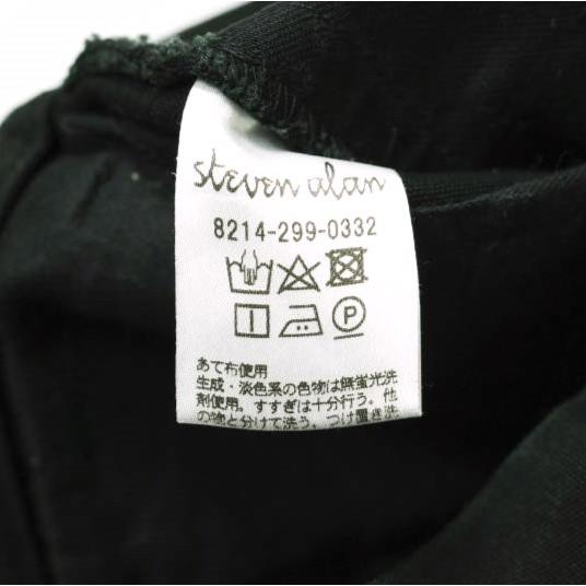 Steven Alan スティーブンアラン COTTON CANVAS PEG TOP TROUSERS コットンキャンバスペグトップトラウザーズ M BLACK パンツ g17778 |  | 08